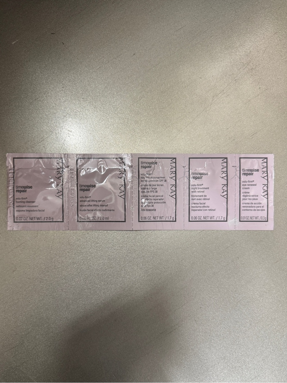 Mary Kay TimeWise Repair Volu-Firm 5-Piece Anti-Aging Skincare Sample Strip